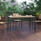 Flash Furniture Natural/Gray 55in x 31in Outdoor Patio Dining Table SB-TB269-NAT-GG - alternate 9